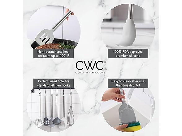 COOK WITH COLOR 38Pc Silicone Utensils