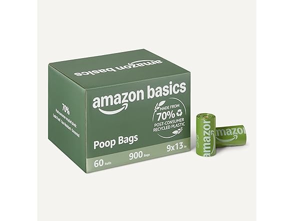 Amazon Basics Waste Bag,70% Recycled 900 Pack