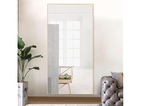 NeuType Full Length Mirror,Gold,71"x24"