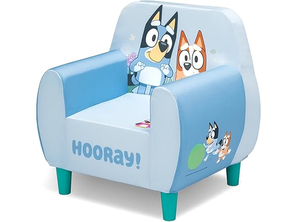 Delta Children Bluey Foam Chair, Blue