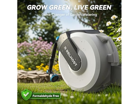 Relhost W2058 Retractable Garden Hose Reel