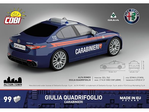 COBI Alfa Romeo Giulia Quadrifoglio, 99 Pieces
