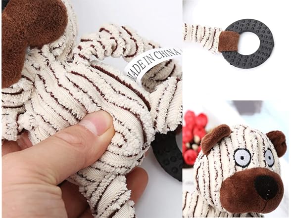 Dog Squeaky Plush Toy Durable Monkey Squeak