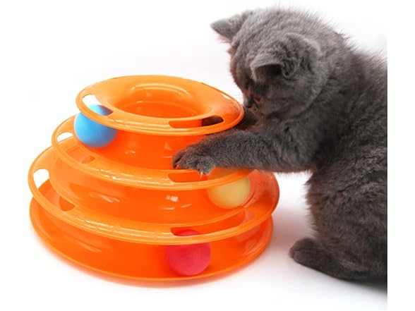 peyamii Cat Fun Bowling Toy,Circular Orbit Hunting