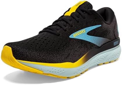 Brooks Ghost 16 Men's Shoes Black/Forged Iron/Blue Size 11.5