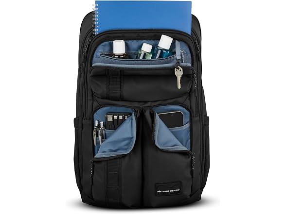 High Sierra Lineage Travel Backpack - Black
