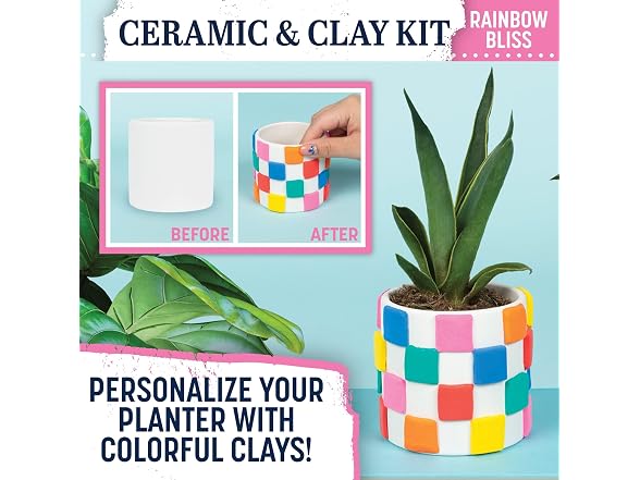 Tulip Ceramic & Clay Planter Decorating Kit