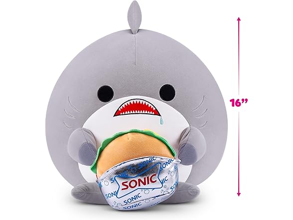 Snackles Series 2 16" Shark&Sonic Burger