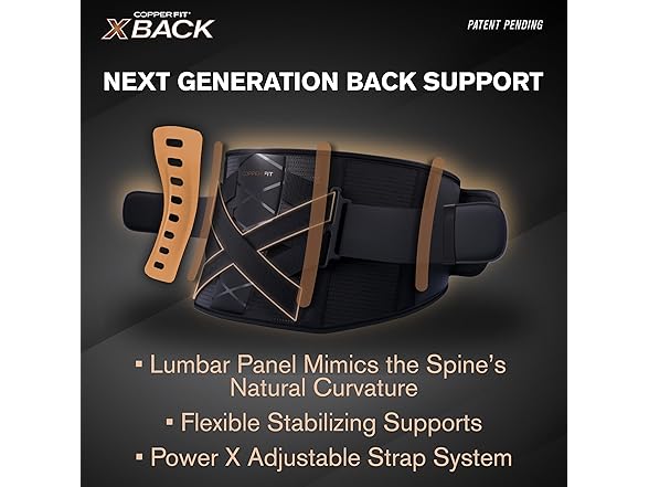 Copper Fit X-Back Brace for Back Pain