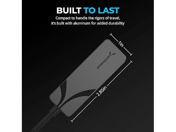 SABRENT USB-C to 2.5Gbps Ethernet Adapter