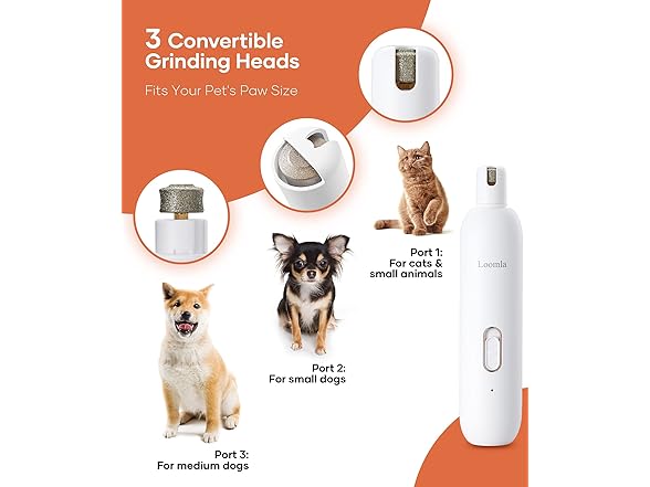 Loomla Dog Nail Grinder Upgraded