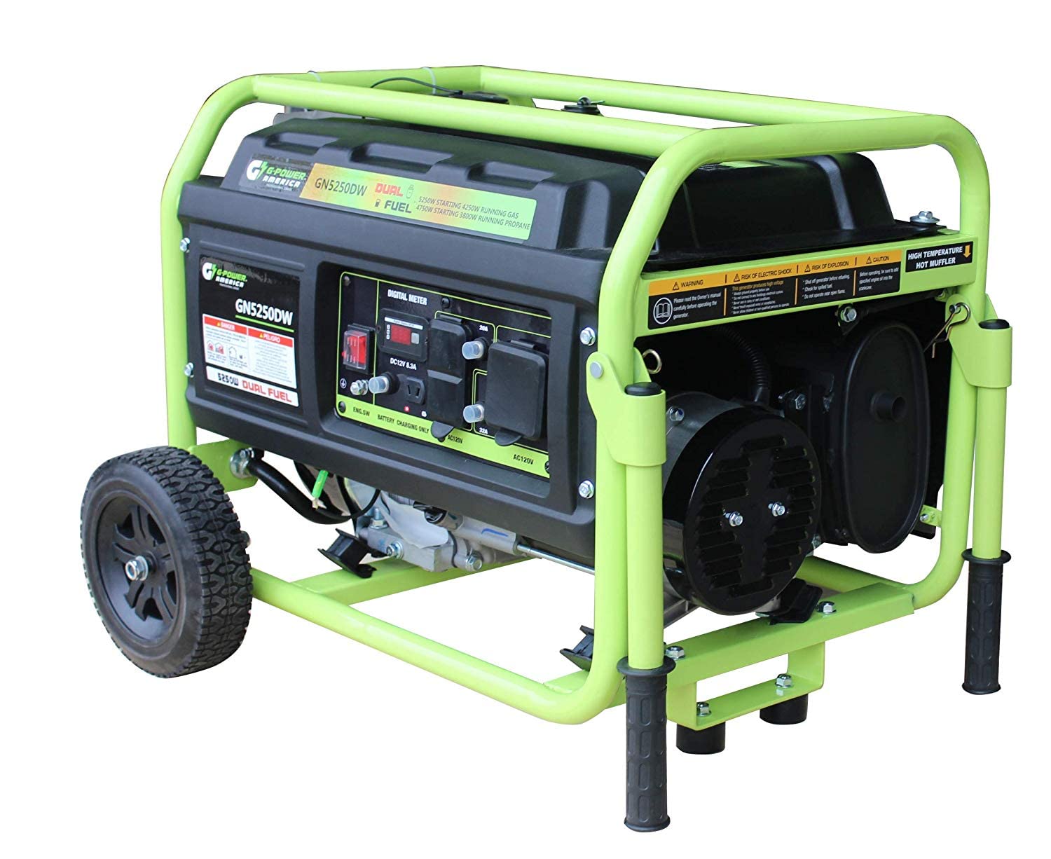 Green Power GN5250DW 5250watt Dual Fuel Generator - Gallery 13