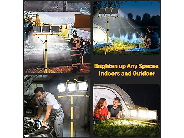 31000 Lumen LED Work Lights with Stand