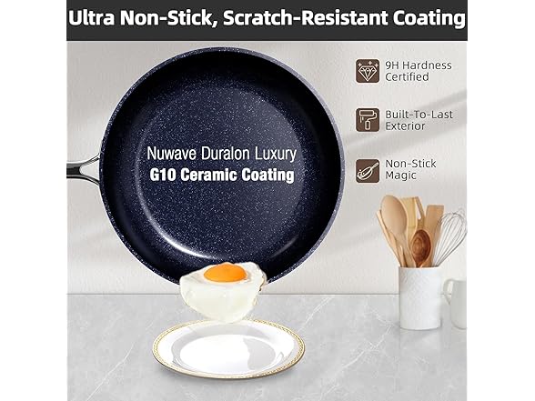 Nuwave Lux 13pc Forged Lightweight Cookware Set