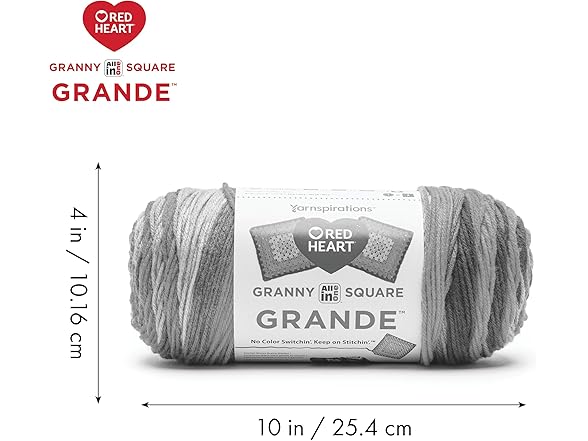 Red Heart All in One Granny Square Grande Phenomenon