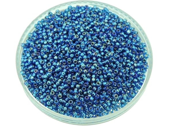 Capri Blue AB Silver Lined Miyuki Japanese round seed beads