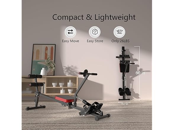 Magnetic Rowing Machine Adjustable 8-Speed