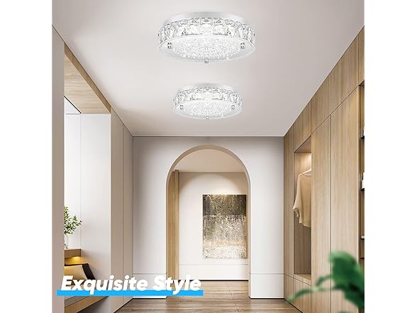 Brightever B0BV6S2DGK 11 Inch Crystal Ceiling Light