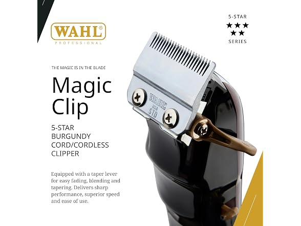 Wahl Professional 5 Star Magic Clip Cordless Clipper