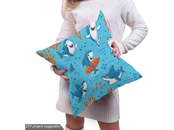 Ambesonne Shark Fabric by The Yard