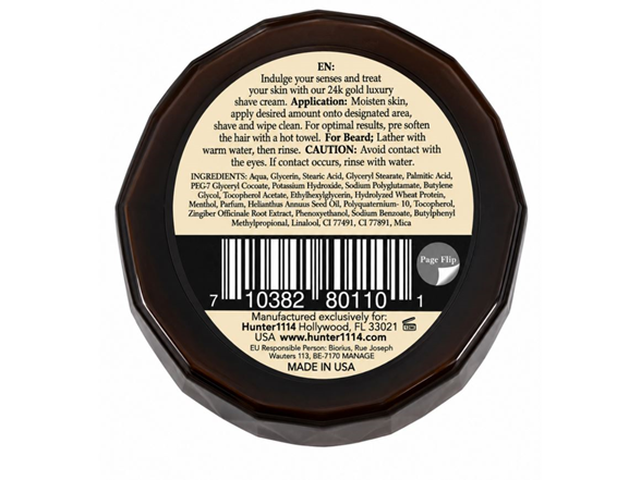 Hunter Gold Reserve Shaving Cream