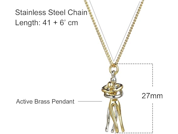 Taouzi Couples Hug Necklace