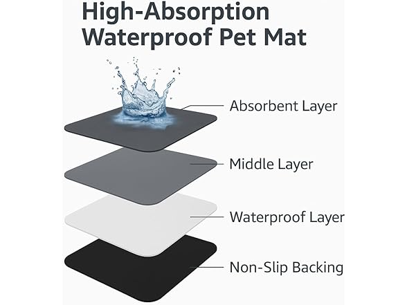 DESSEI Quiet Cat Water Fountain with 4 filters