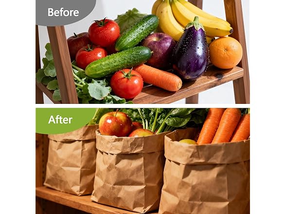 WAWINY 58Lbs Brown Paper Bags