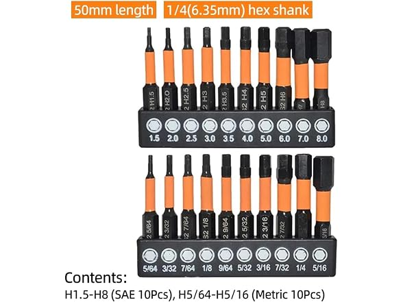 ADBWEKKF AAP-Auto-119 20Pcs Screwdriver bit set