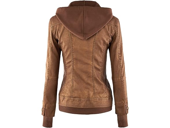 Made By Johnny Women (M) MBJ Wjc664 Faux Hoodie