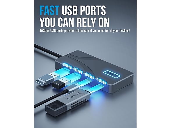 SABRENT USB-C 5-in-1 Hub 4K HDMI 100W PD