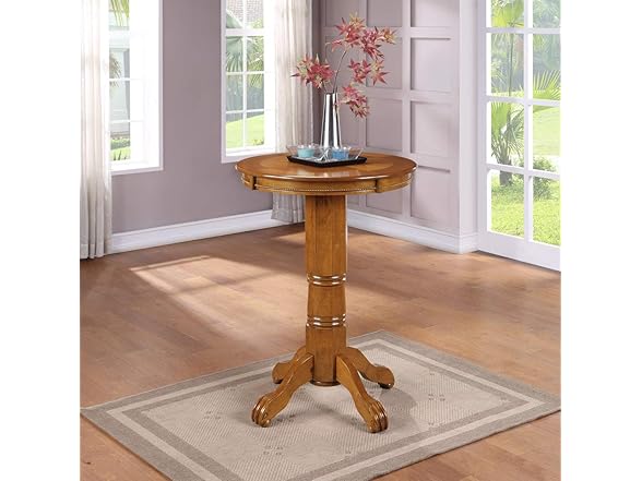 Boraam Florence Pub Table, 42-Inch, Oak