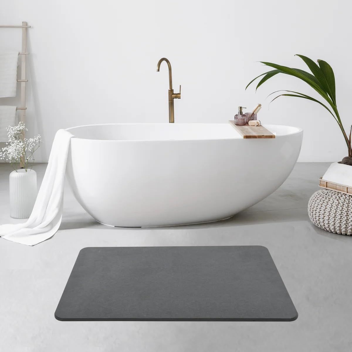 Diatomaceous Earth Stone Bath Mat - Gallery 9