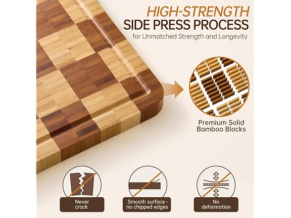 Cutting Boards for Kitchen, Bamboo