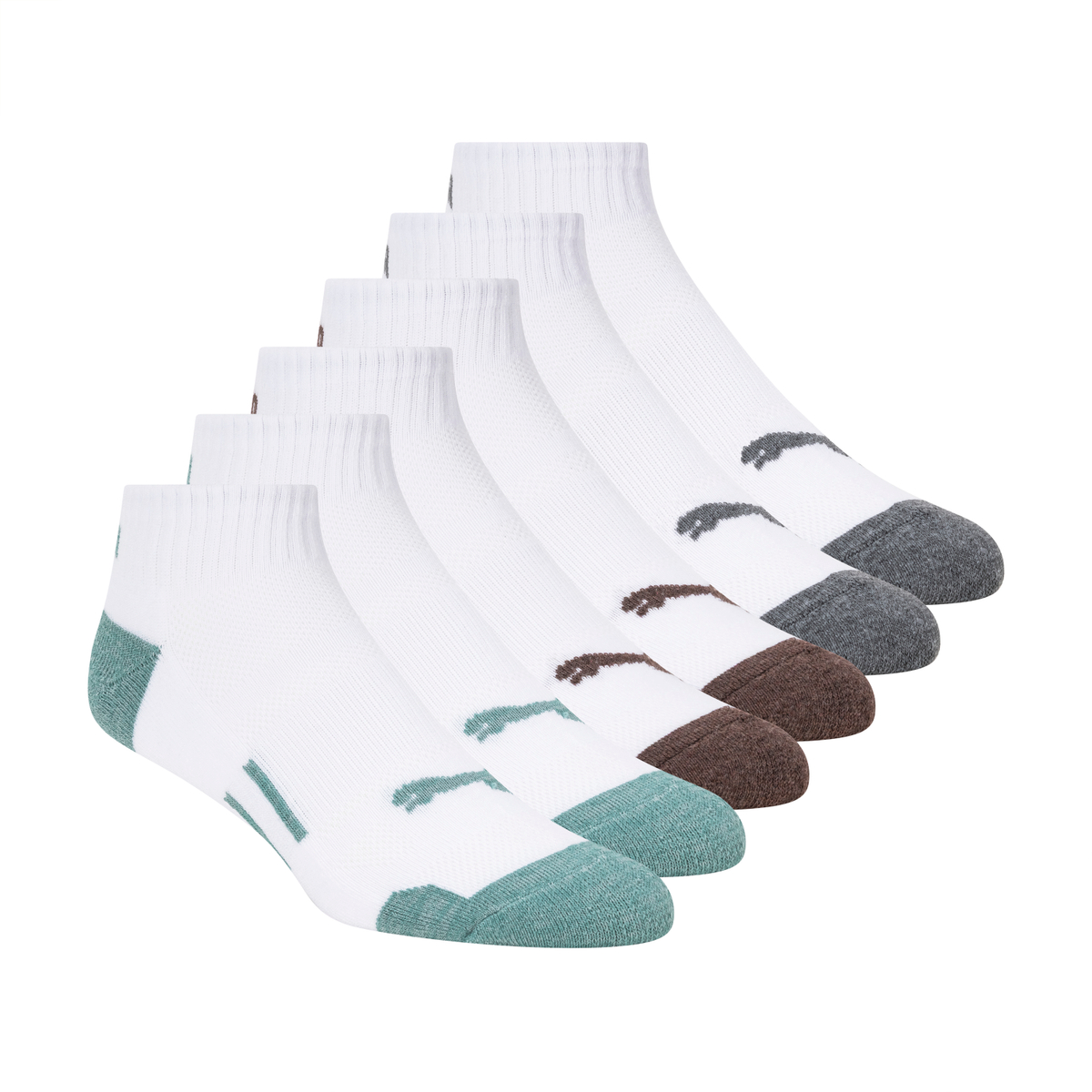 PUMA Men's 12-Pairs Quarter Crew Socks - Gallery 12
