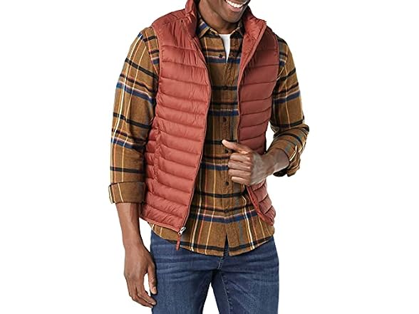 Amazon Essentials Men Lightweight Packable Vest