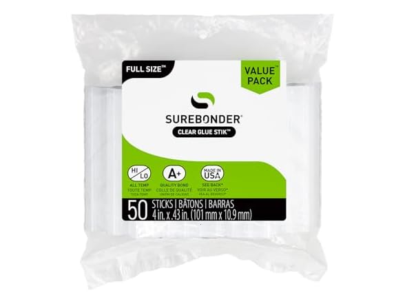 Surebonder Full Size All Purpose Clear 4" Hot Glue Sticks