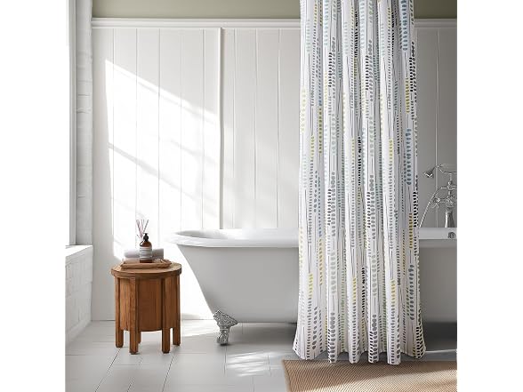 HPD Half Price Drapes Blossom Printed Shower Curtain