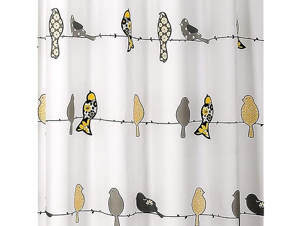 Lush Decor Rowley Birds Shower Curtain