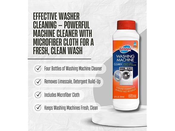 GROVE 4x Washing Machine Cleaner 12 oz Bundle