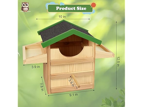 Owl Nesting Box, 9 Inches