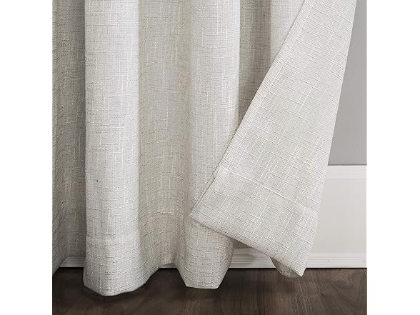 Wallis Linen Blend Ivory Curtain 52 x96"