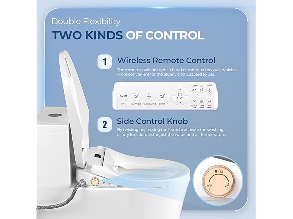 RUIFQ Bidet Toilet Seat Elongated