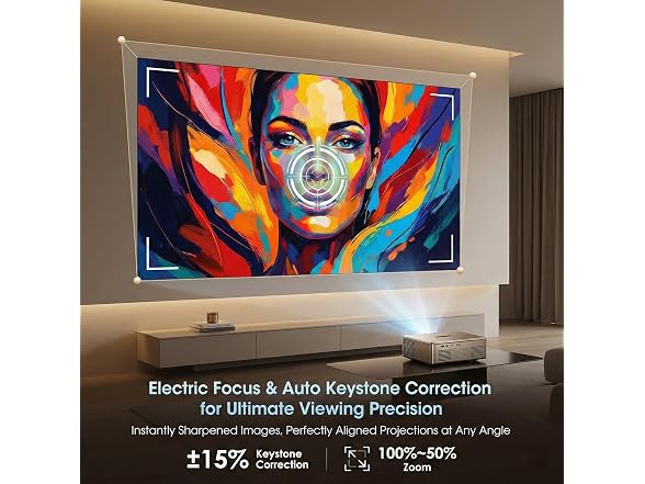 Geekman 4K Projector with WiFi