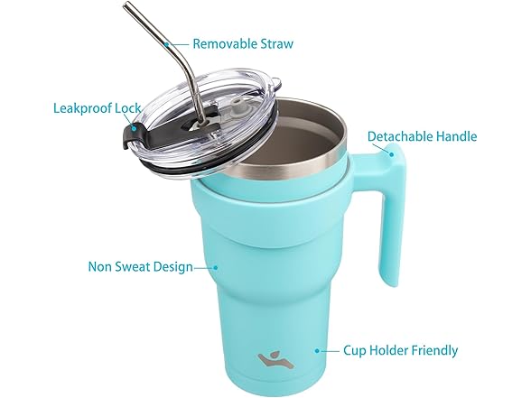 Konokyo 40 oz Tumbler with Handle