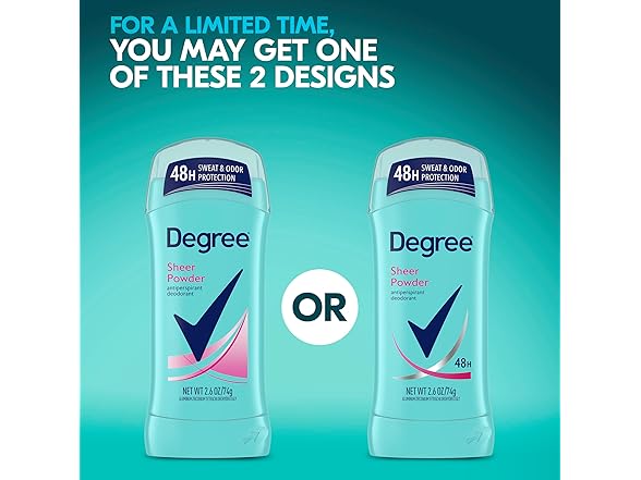 Degree Original Deodorant Sheer Powder 2.6oz 6pk