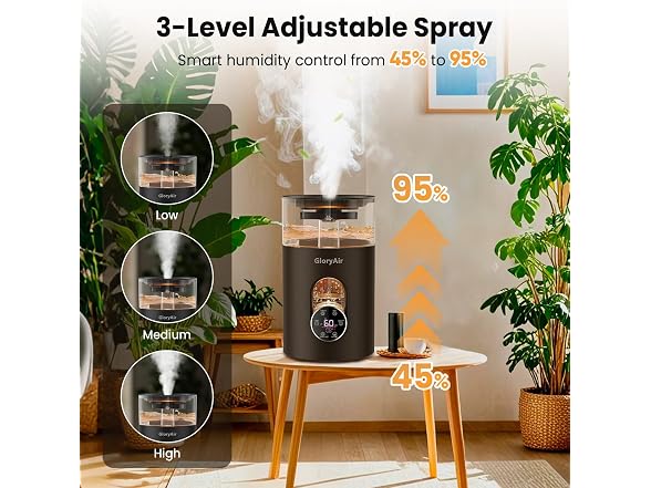 GloryAir 6L Warm & Cool Mist Humidifier