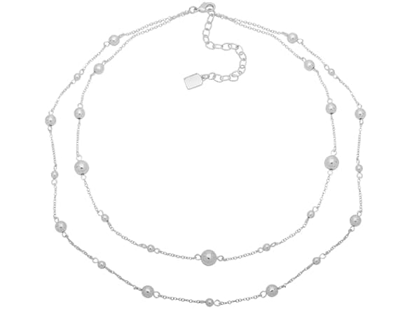 Chaps Women's Double Strand Bead Necklace