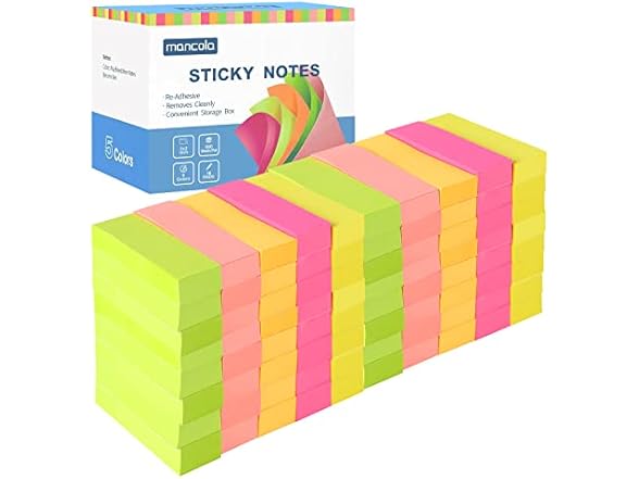 Mancola Page Markers Sticky Tabs