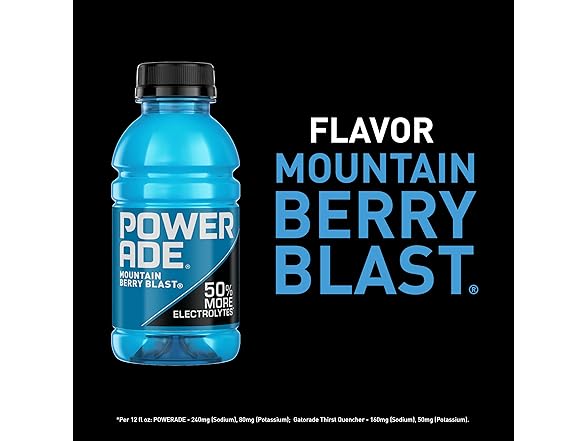 8PK POWERADE Sports Drink Mountain Berry Blast